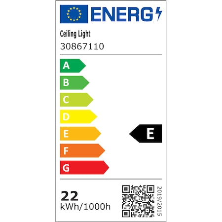 Plafoniera Cu Led Integrat Fly 22w 2600 Lumeni, Alb Mat