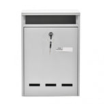 Cutie postala Premium BURG-WACHTER model Wismar 771 din otel galvanizat cu incuiere 2 chei culoare gri 315 x 215 x 75 mm