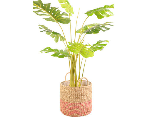 Cos Plante Lafiora Din Fibra Naturala 32x30x39 Cm Maro