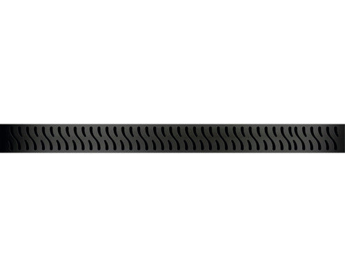 Rigola Dus MCH Harmony Black cu Gratar Inox Negru Mat 650 mm