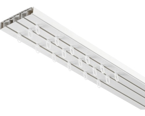 Sina Perdea Plastic 3 Canale, Alba, 150 Cm