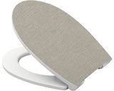 Capac WC form & style, inchidere lenta, decor textil