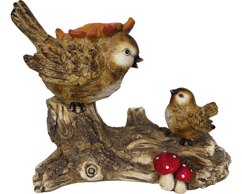 Figurina Decorativa Pasari Pe Ramura Lafiora 17x40, 8x38 Cm