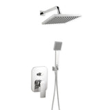 Set 5 in 1 Ferro Squerto: baterie incastrata dus cu cap dus fix, para dus mobila, furtun flexibil si racord