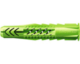 Dibluri Plastic Fara Surub Fischer Ux Green 6x50 Mm, 40 Bucati, Cu Guler