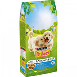 Hrana uscata pentru caini Friskies Junior, Pui & Legume, 2.4 Kg