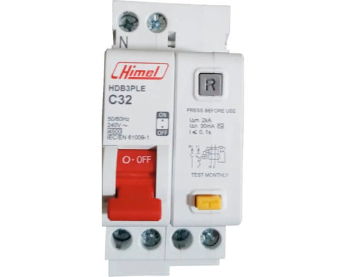 Disjunctor Diferential Himel Rcbo 1p+n 32a 4, 5ka, Curba C