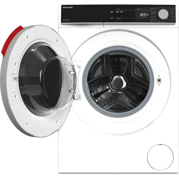 Masina de Spalat Rufe Frontala SHARP ES-NFB914CWA-EE, Steam, 9 kg, 1400 rpm, Clasa A, Alb