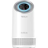 Purificator Tesla Air3 LITE, CADR 110 m3/h, Indicator filtru, Sleep Mode, Timer, Filtru HEPA+Carbon Activ, Alb
