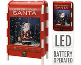 Cutie Postala Craciun Cu Led H 40 Cm Alb Rece