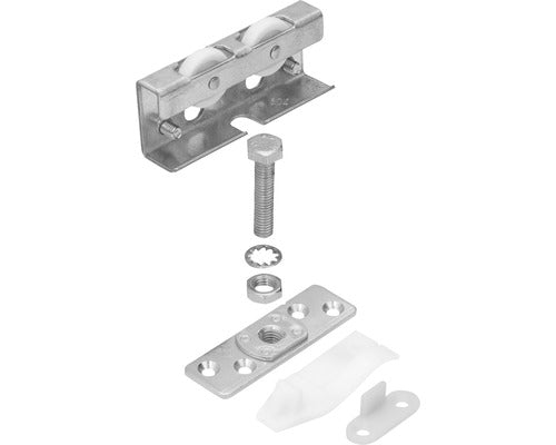 Set Roti & Accesorii Pentru 1 Usa Glisanta Hettich Topline 3plus, Sarcina Max. 40kg, Inaltime Reglabila, 8 Piese