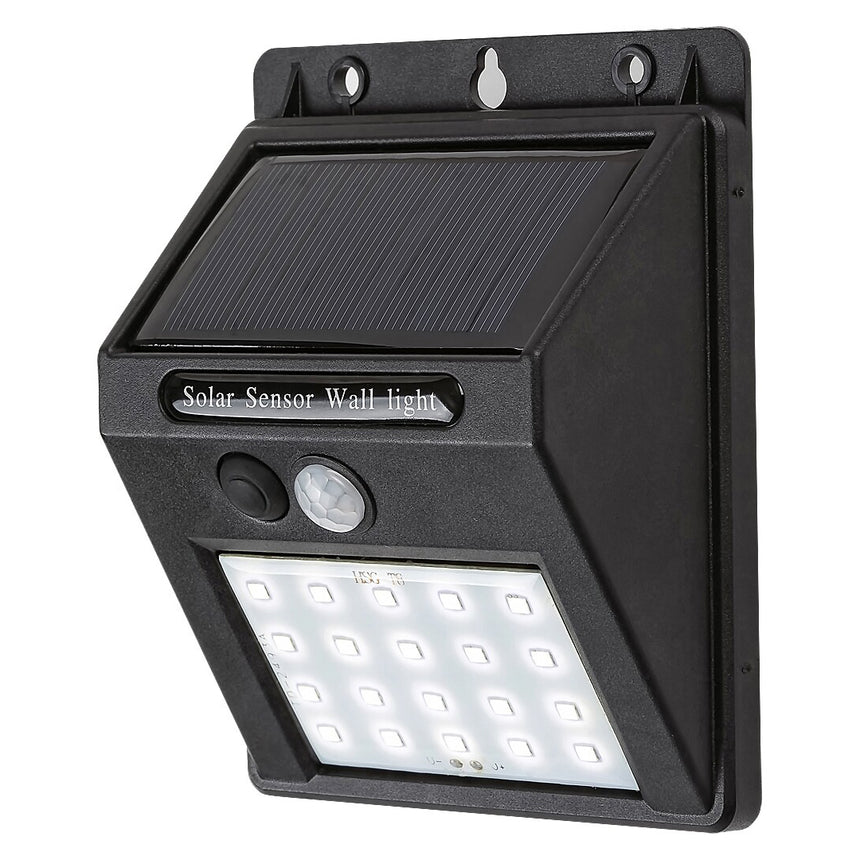 Lampa solara LED de exterior pentru perete Rabalux Ostrava, cu senzor de miscare, 1.3W, 100 lm, IP44, lumina alba naturala (4000K), Negru
