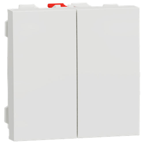 Intrerupator dublu Schneider Electric Noua Unica NU321118, 10A 2m, Alb