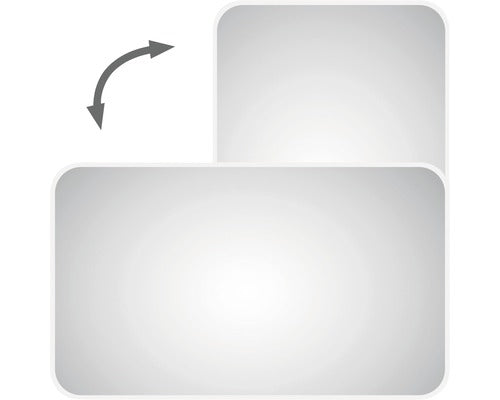 Oglinda baie cu iluminare LED DSK Silver Juno 100x70 cm IP 24