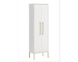 Dulap Baie Sarah 450, 2 Usi, PAL, 46,2x154,7 cm, Alb