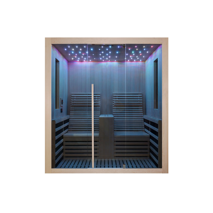 Sauna Carbon 2 180x150x195 cm Brad