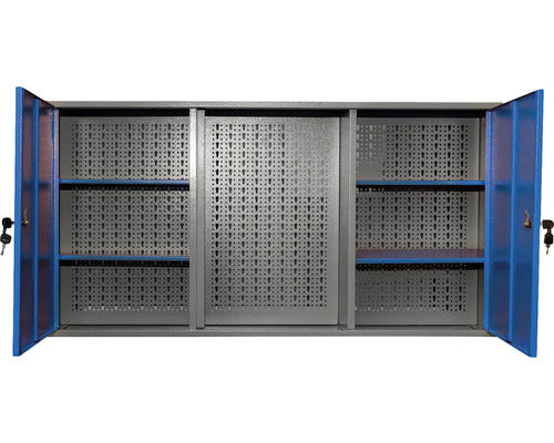 Dulap Suspendat Fam Ws-07 1200x600x200 Mm, Cu 2 Usi, 4 Polite Si Panou Perforat