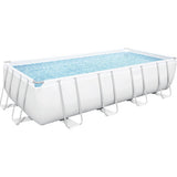 Piscina cu cadru metalic Bestway Power Steel™ 549x274x122 cm capacitate 14812 l, inclusiv sistem de filtru, scara si prelata