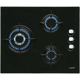 Plita Incorporabila CATA CIB 6021 BK, Gaz, 3 arzatoare, Wok, Negru