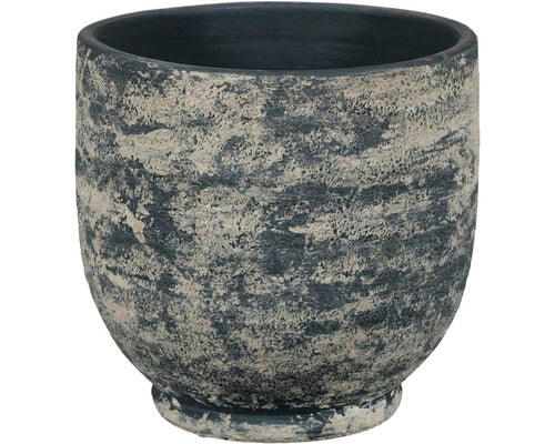 Masca Ghiveci Ceramica Portelanata Bente Ø 14 Cm H 13 Cm Gri