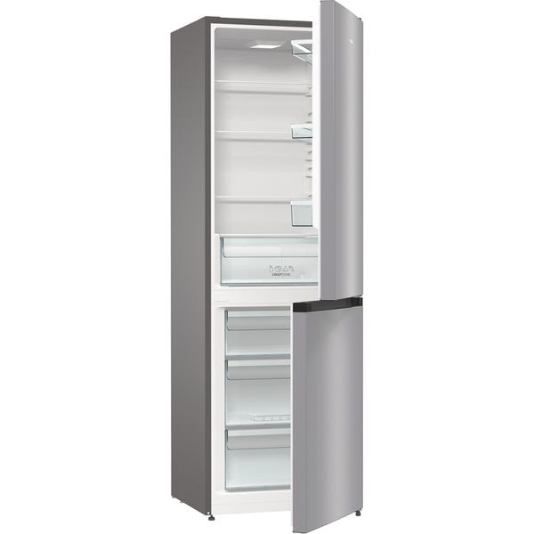 Combina Frigorifica GORENJE RK6192ES4, 314 l, H 185 cm, Clasa E, Argintiu