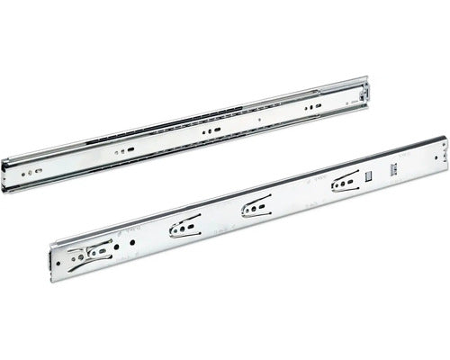 Glisiere Tip Sina Cu Bile Hettich Ka4532 550mm, Max. 35kg, Cu Amortizor, Otel Cromat, 1 Pereche