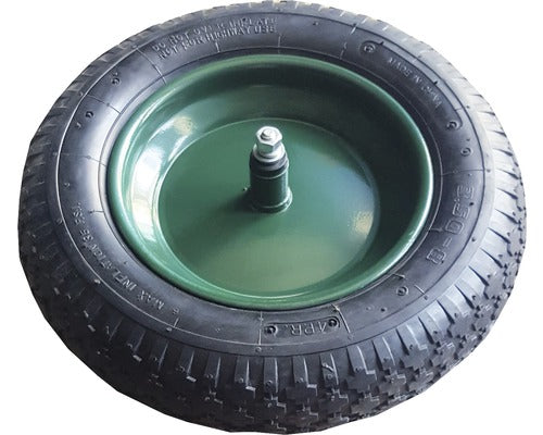 Roata Pneumatica Cu Janta Metalica Altrad Limex Ø370x100 Mm, Butuc Ø20x88 Mm, Ax Cu Filet M10