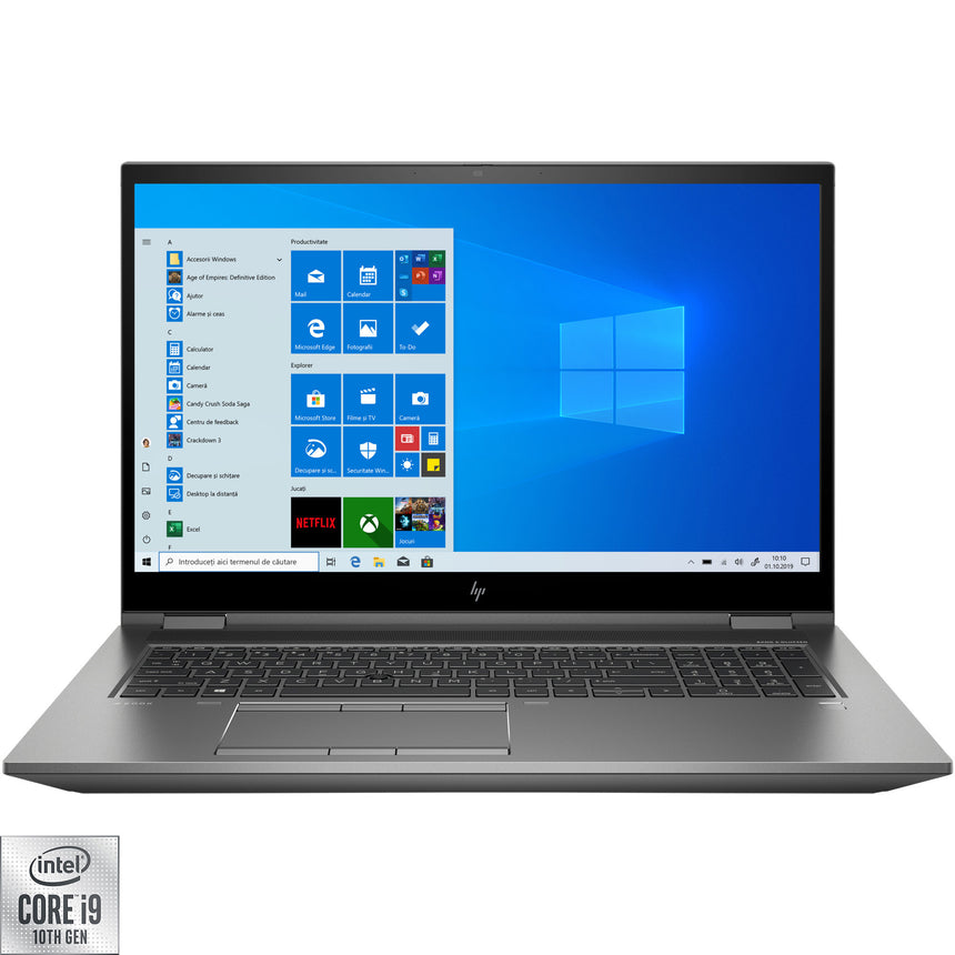 Laptop HP ZBook Fury 17 G7 cu procesor Intel Core i9-10885H, 17.3", 4K, 32GB, 1TB SSD, Nividia Quadro RTX5000 16GB, Windows 10 Pro, Grey
