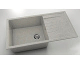 Chiuveta Bucatarie Granixit Cu O Cuva Fat Avangard 229 90x49 Cm, Cu Picurator, Reversibila, Pewter