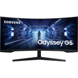 Monitor Gaming Curbat LED VA Samsung Odyssey, 34'', WQHD, 165Hz, 1ms, HDR10, 1000R, Free sync Premium, Display Port, HDMI, LC34G55TWWRXEN