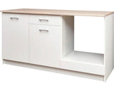 Set Mobilier Bucatarie Paros L 140 cm Decor Alb