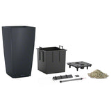 Jardiniera CUBICO Color 22 ALL-IN-ONE LECHUZA, ardezie 3.18 kg 442069