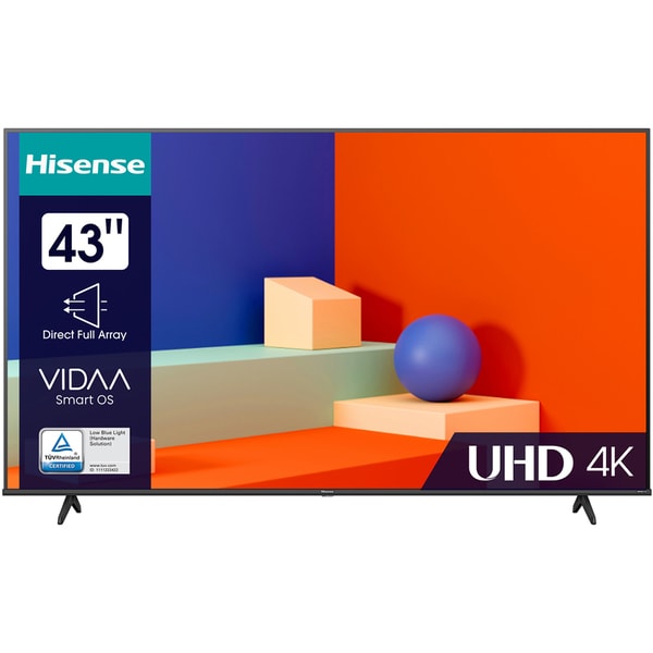 Televizor HISENSE LED 43A6K, 108 cm, Smart, 4K Ultra HD, Clasa F