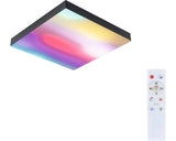 Panou Cu Led Integrat Loria Rainbow 18w 1140 Lumeni 29, 5x29, 5 Cm, Lumina Rgbw, Montaj Aplicat, Negru, Cu Telecomanda