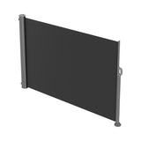 Copertina retractabila manuala, 1,6x3 m, cu stalpi detasabili gri