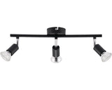 Sina Spoturi Prato Gu10 Max. 3x10w, Negru Mat