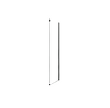 Perete Fix Sanotechnik H90B, 90x195 cm. Negru