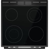 Aragaz GORENJE GEC6C61BMB, 4 arzatoare, Electric, L 60 cm, Negru