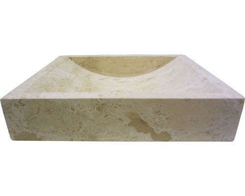 Lavoar Dreptunghiular din Travertin Mega 43, 45x40x10 cm