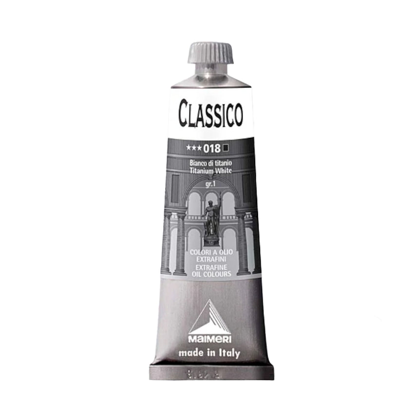 Culoare in Ulei Classico Maimeri - Titanium white - 60 ml