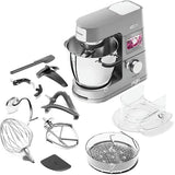 Robot de bucatarie KENWOOD cu functie de gatit prin inductie Cooking Chef XL KCL95.424SI, 1500 W, 13 programe presetate, vas 6.7 l, blender 1.6 l, procesor alimente, 13 trepte viteza, cantar integrat, argintiu