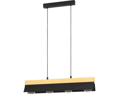 Lustra Tarrafo E27 Max. 4x40w, Negru/maro