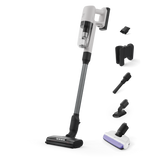 Aspirator vertical multifunctional Electrolux Seria700 EP71HB14UV, 150W, 4000 mAh Li-Ion, autonomie max 50 min, perie motorizata multi-suprafete PowerPro cu LED, perie MINI Turbo cu lumina UV pentru saltele/canapele, alb