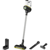 Aspirator vertical Karcher VC 6 Cordless ourFamily, 250 W, acumulator 25,2 V/2,5 Ah, autonomie max. 50 min, recipient 0,8 l, 2 trepte de putere, duza activa cu LED, filtru HEPA 12, functie Boost, 1.198-670.0, Alb/Negru
