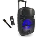 Boxa portabila MYRIA MY2613, Bluetooth, 50W, microfon wireless, telecomanda, negru