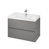 Dulap de baie gri mat Cersanit Crea pentru lavoar Crea 80 Cersanit, 794x553x447 mm