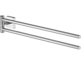 Suport prosop baie Lenz Rain, mobil, cu 2 brate, 46 cm, crom