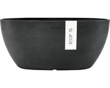 Ghiveci Ecopots Sofia Cu Sistem De Irigare Plastic 30x13x13, 5 Cm Gri Inchis