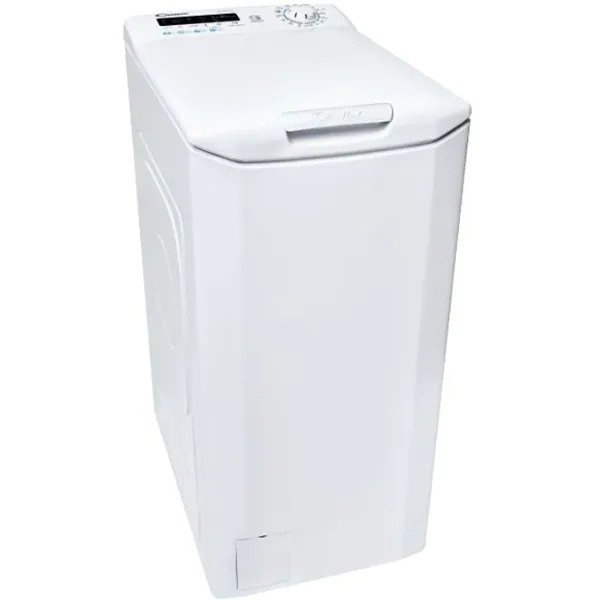 Masina de spalat rufe cu incarcare verticala Candy CSTG 262DET/1-S, 6 kg, 1200 rpm, Clasa D, Mix Power Systems, Easy Iron, Alb