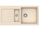Chiuveta granit Schock Typos D-150S Moonstone Cristalite 860 x 435 mm, adancime cuva 200 mm, reversibila, montare pe blat